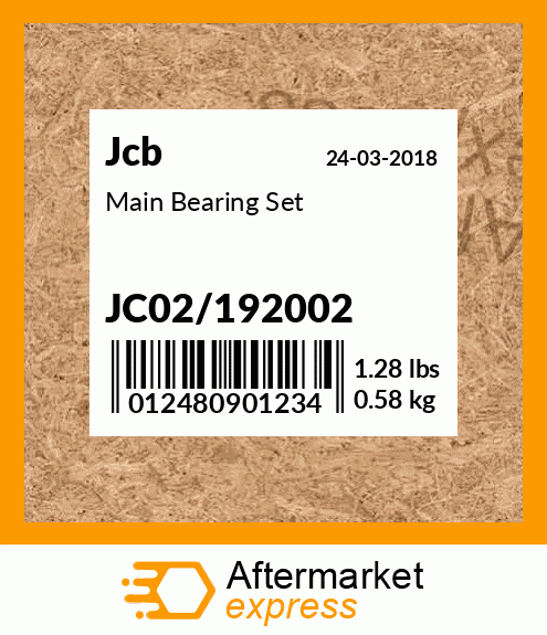 Main Bearing Set JC02/192002