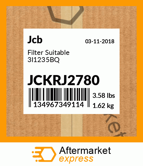 Filter Suitable 3I1235BQ JCKRJ2780