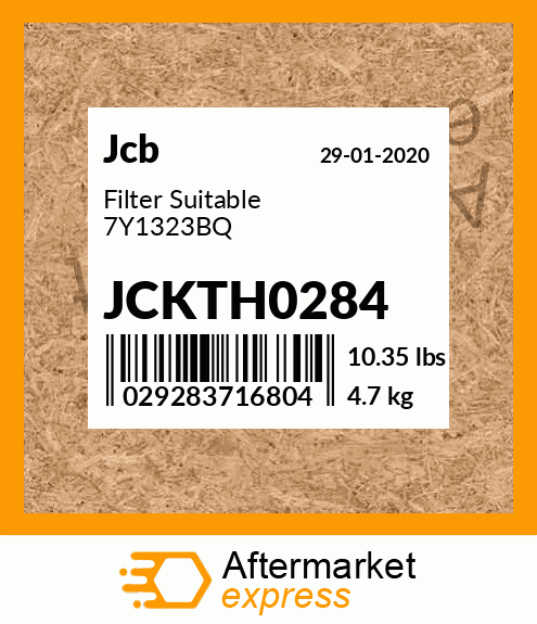 Filter Suitable 7Y1323BQ JCKTH0284