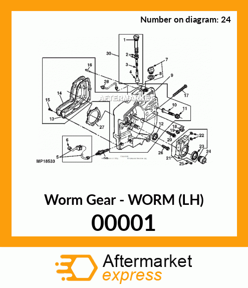 Worm Gear - WORM (LH) 00001