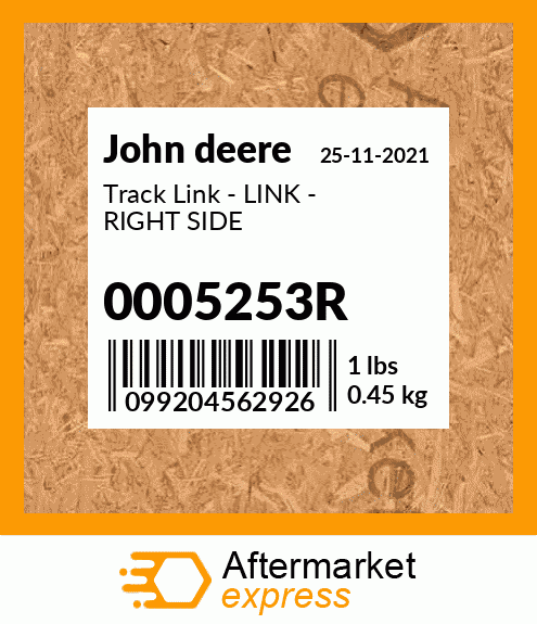 Track Link - LINK - RIGHT SIDE 0005253R