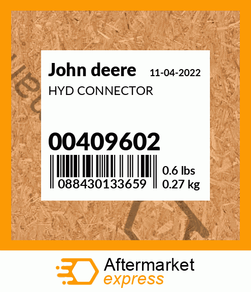 HYD CONNECTOR 00409602