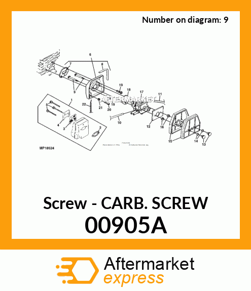 Screw - CARB. SCREW 00905A