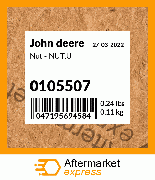 Nut - NUT,U 0105507