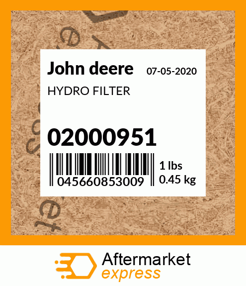 HYDRO FILTER 02000951