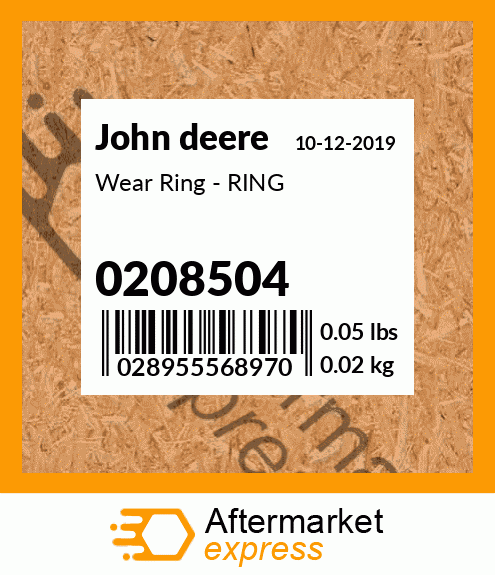 Wear Ring - RING 0208504