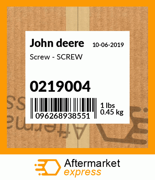 Screw - SCREW 0219004