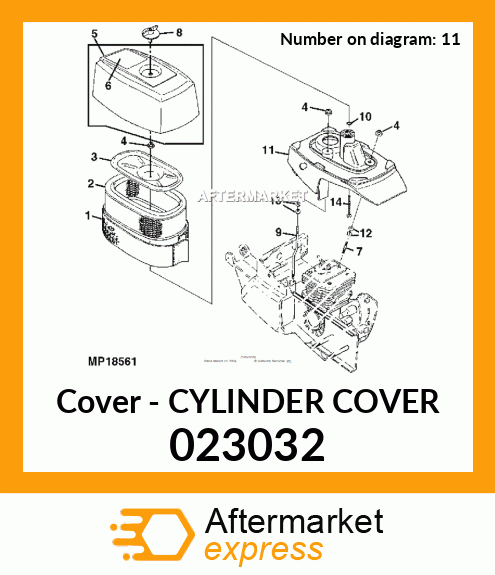 Cover - CYLINDER COVER 023032