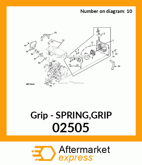 Grip - SPRING,GRIP 02505