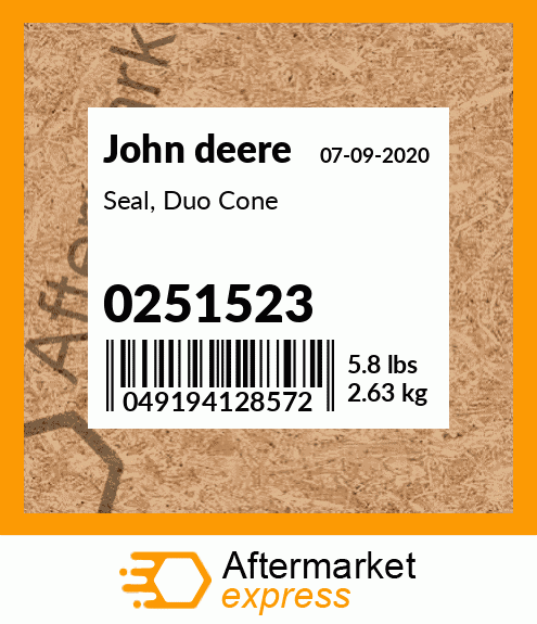 Seal, Duo Cone 0251523