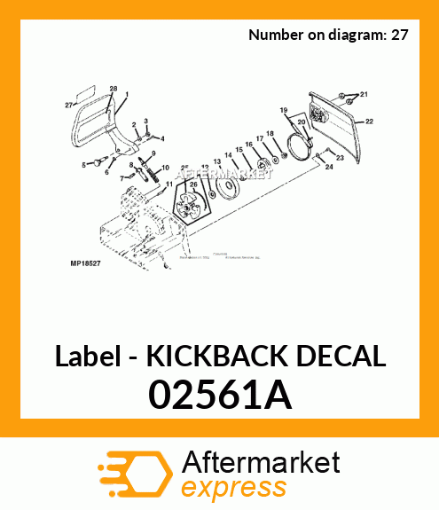 Label - KICKBACK DECAL 02561A