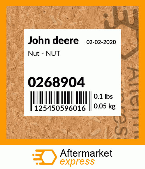 Nut - NUT 0268904