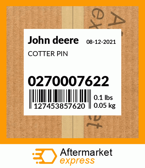 COTTER PIN 0270007622