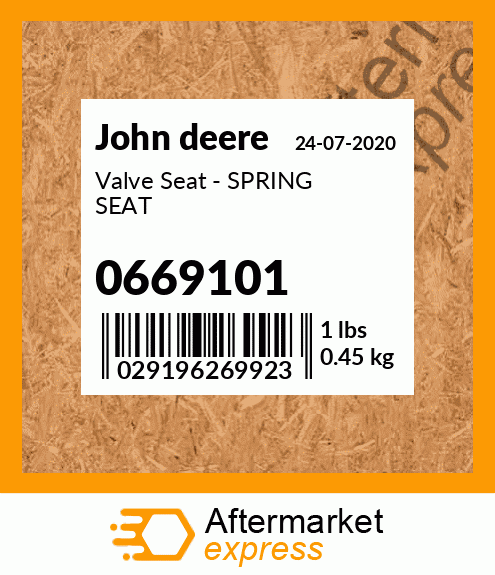 Valve Seat - SPRING SEAT 0669101