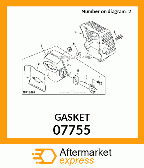 Gasket - MUFFLER GASKET 07755