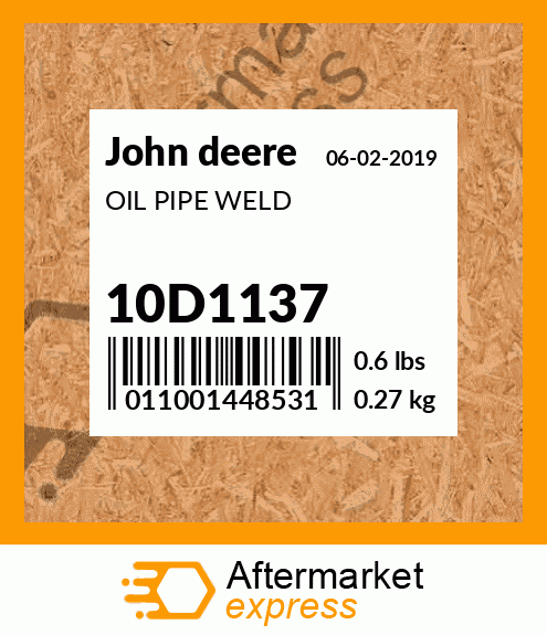 OIL PIPE WELD 10D1137