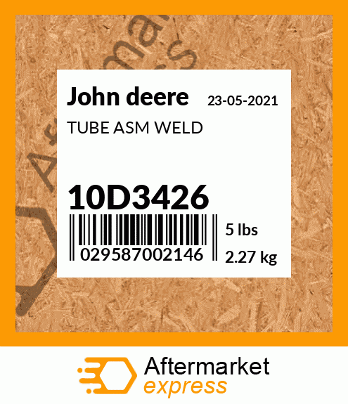 TUBE ASM WELD 10D3426