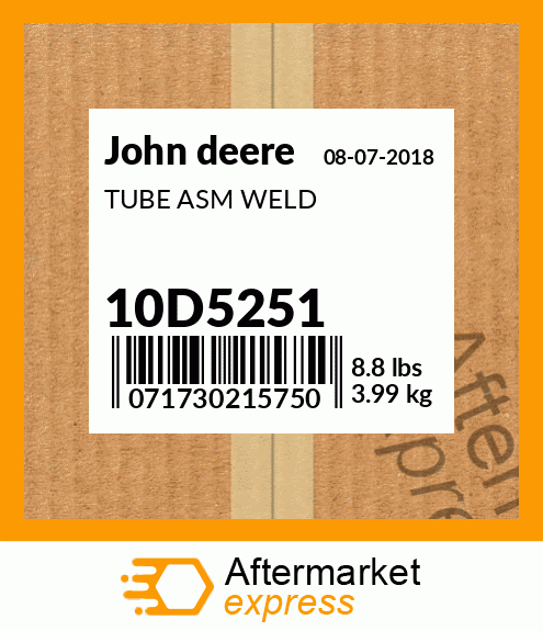 TUBE ASM WELD 10D5251