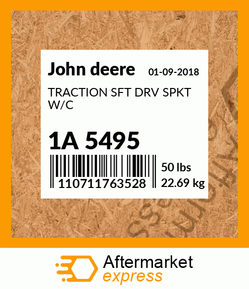TRACTION SFT DRV SPKT W/C 1A 5495