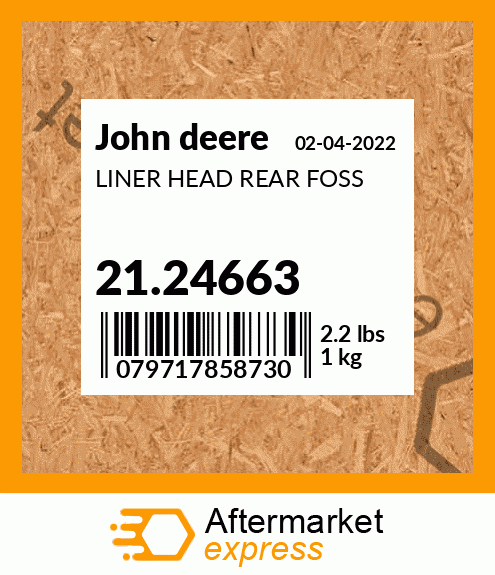 LINER HEAD REAR FOSS 21.24663