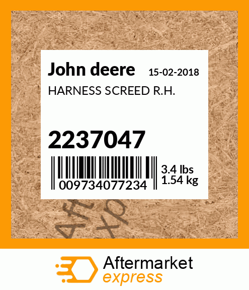 HARNESS SCREED R.H. 2237047
