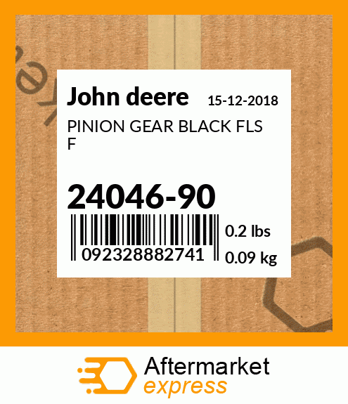PINION GEAR BLACK FLS F 24046-90