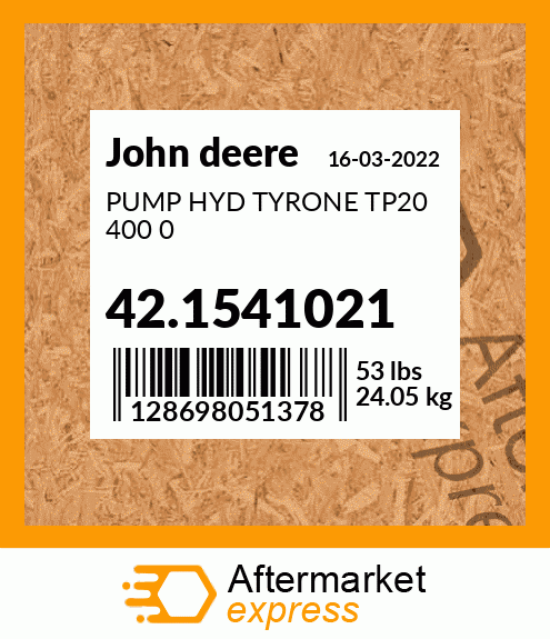 PUMP HYD TYRONE TP20 400 0 42.1541021