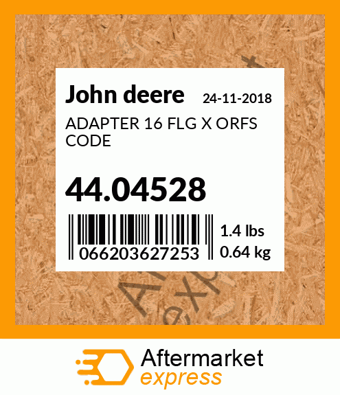 ADAPTER 16 FLG X ORFS CODE 44.04528