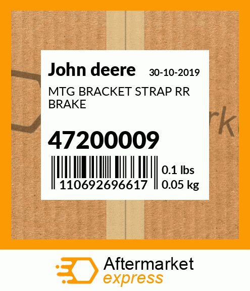 MTG BRACKET STRAP RR BRAKE 47200009