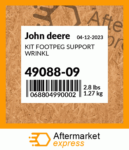 KIT FOOTPEG SUPPORT WRINKL 49088-09
