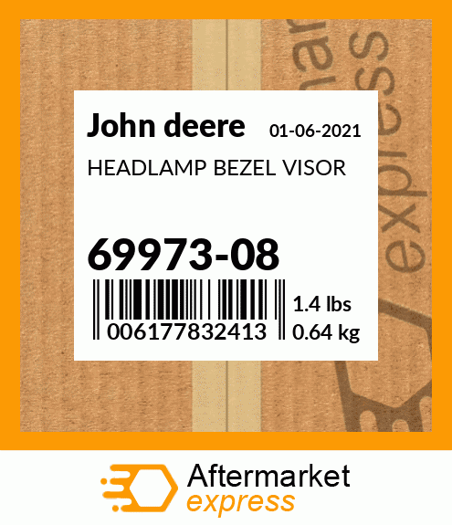 HEADLAMP BEZEL VISOR 69973-08