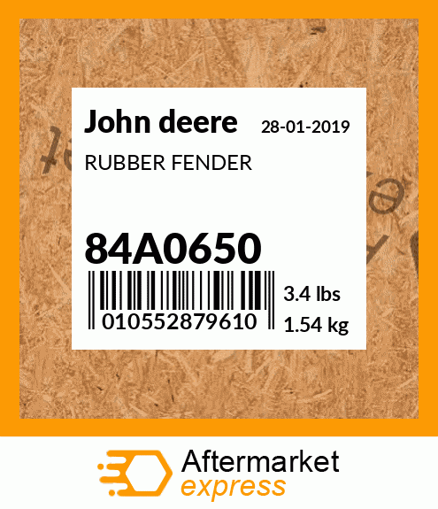 RUBBER FENDER 84A0650