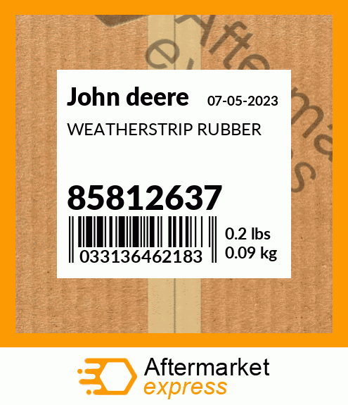 WEATHERSTRIP RUBBER 85812637
