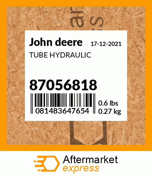TUBE HYDRAULIC 87056818