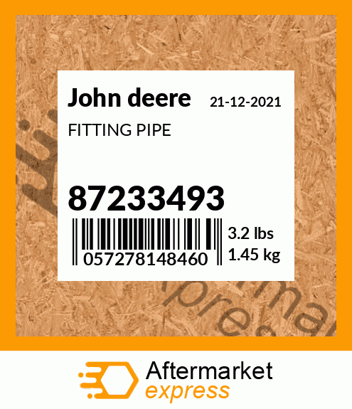 FITTING PIPE 87233493