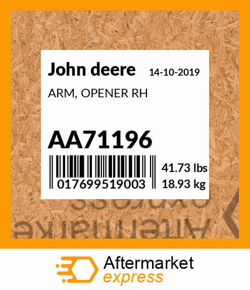 ARM, OPENER RH AA71196