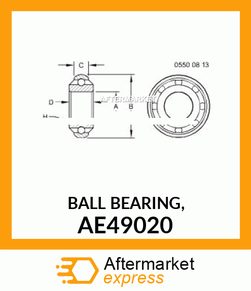 BALL BEARING, AE49020