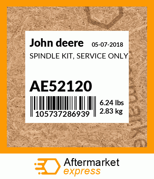 SPINDLE KIT, SERVICE ONLY AE52120