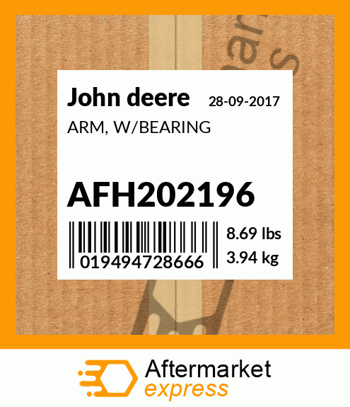 ARM, W/BEARING AFH202196