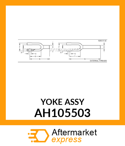 YOKE ASSY AH105503