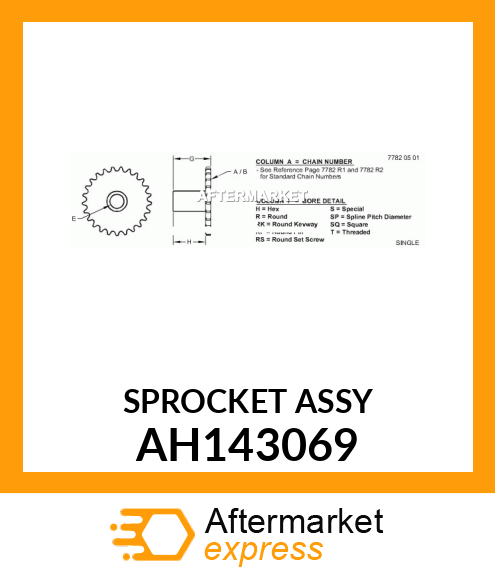 SPROCKET ASSY AH143069