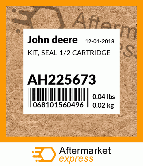 KIT, SEAL 1/2 CARTRIDGE AH225673