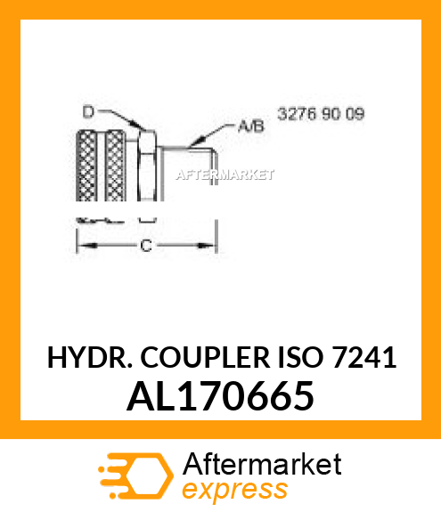 HYDR. COUPLER ISO 7241 AL170665