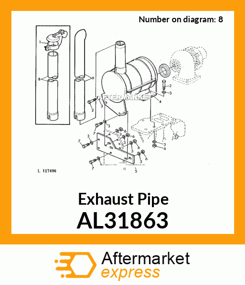 Exhaust Pipe AL31863
