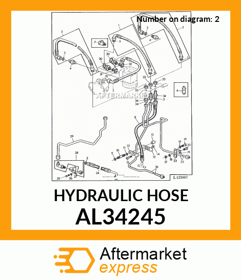HYDRAULIC HOSE AL34245