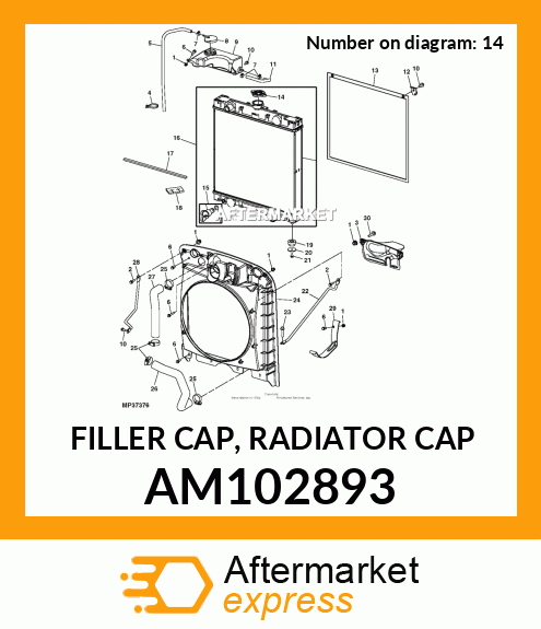 FILLER CAP, RADIATOR CAP AM102893