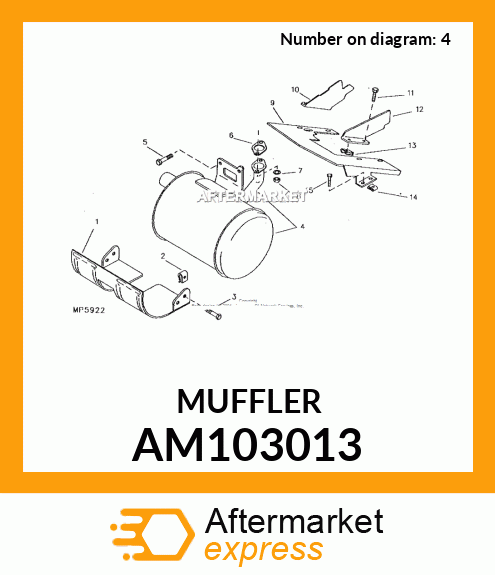 MUFFLER AM103013