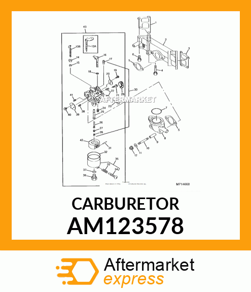 CARBURETOR AM123578