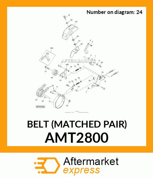 BELT (MATCHED PAIR) AMT2800