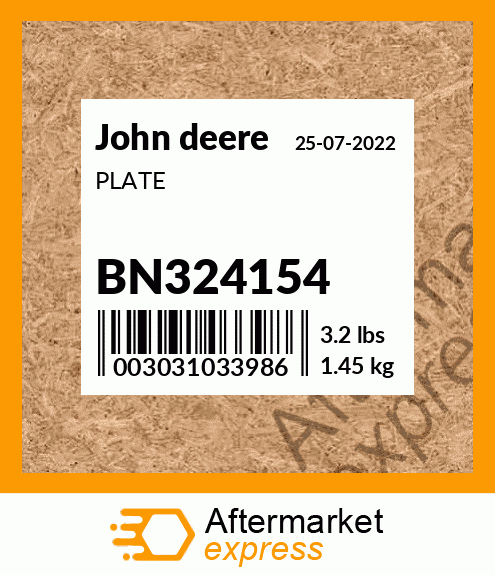 PLATE BN324154